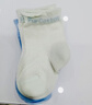 全棉時(shí)代兒童襪子7A抗菌嬰幼兒寶寶純棉中筒襪 藍白藍 10-12cm 曬單實(shí)拍圖