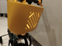 迪卡儂自行車(chē)配件車(chē)籃前筐金屬城市騎行簡(jiǎn)便易安裝青少年兒童 黃色 曬單實(shí)拍圖