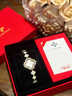 克萊心幸運系列女士手表新款四葉草女生輕奢腕表女神節生日禮物送女朋友 【四葉花漾】鎏金白貝母-禮盒裝 曬單實(shí)拍圖