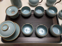 唐豐（TANGFENG）汝窯茶具套裝家用輕奢高端陶瓷功夫茶杯開(kāi)片可養泡茶器全套帶茶盤(pán) 千川+天青西施壺9頭宇輝同行同款 曬單實(shí)拍圖
