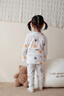 俞兆林（YUZHAOLIN）兒童家居服套裝男女童夏季新款純棉睡衣寶寶薄款空調服星辰 110 曬單實(shí)拍圖