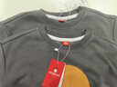 巴布豆（BOBDOG）男童女童春秋童裝酷帥氣時(shí)髦新款男孩圓領(lǐng)衛衣兒童衣服 石墨灰120 曬單實(shí)拍圖