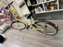 飛鴿城市自行車(chē)24英寸非變速男女式成人學(xué)生青少年城市休閑單車(chē) 米黃 曬單實(shí)拍圖
