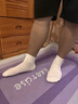 棉滿(mǎn)滿(mǎn)襪子男純色短襪100%純棉抗菌防臭春夏商務(wù)黑白色短筒不掉跟10雙玖 曬單實(shí)拍圖