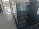 YEE南美溪流缸超白玻璃魚(yú)缸客廳家用底濾蘭壽金魚(yú)帶柜子一體缸自循環(huán) 黑拉絲【無(wú)邊框黑膠工藝】不帶燈 【金晶超白玻璃】100*37*120cm/底拉筋 曬單實(shí)拍圖