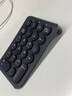 B.O.W航世 HB159藍牙數字小鍵盤(pán) 迷你鍵盤(pán) 復古圓帽 筆記本臺式通用鍵盤(pán) 可充電藍牙鍵盤(pán) 黑色 曬單實(shí)拍圖