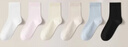 京東京造【100%純棉】6雙女式中筒襪子10A抑菌新疆棉襪休閑女防臭 彩色 曬單實(shí)拍圖