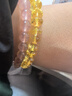 周六福（ZLF）黃金手鏈女款5D硬金合成黃晶手串節日  定價(jià) 17cm-0.52g 曬單實(shí)拍圖