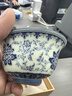 兮元記青花纏枝蓮主人杯單杯陶瓷茶杯描銀壓手普洱杯個(gè)人高檔品茗杯茶盞 礫華銀蓮壓手杯【藍韻東方禮盒】 曬單實(shí)拍圖