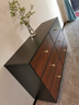 北在北方【包安裝】斗柜餐邊柜置物實(shí)木床尾柜儲物收納柜靠墻一體五斗櫥 黑+胡桃抽屜140-40-90六斗柜 曬單實(shí)拍圖