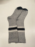 BUHUIDIU條紋羊毛襪女款秋冬季加厚保暖無(wú)骨ins潮韓版百搭冬天長(cháng)筒堆堆襪 灰色 均碼 (35-40) 曬單實(shí)拍圖
