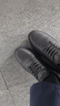斯凱奇（Skechers）春季商務(wù)休閑運動(dòng)皮鞋男鞋一腳蹬緩震軟底商務(wù)鞋通勤鞋 全黑色/BBK 42 曬單實(shí)拍圖