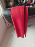 玖慕（JIUMU）純羊毛圍巾男士秋冬季保暖圍脖送男生紅色本命年生日禮物禮盒裝 曬單實(shí)拍圖