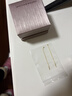 六福珠寶38節禮物 足金花韻黃金耳線(xiàn)可DIY轉運珠素鏈耳飾 總重約0.66克 曬單實(shí)拍圖
