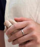 戚小米冰川999純銀戒指男士開(kāi)口戒可調節食指環(huán)2026新款高級感男士尾戒 冰川戒指【999足銀】男款 曬單實(shí)拍圖