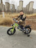 飛鴿兒童自行車(chē)3-6-10-12歲帶輔助輪小孩兒自行車(chē)腳踏車(chē)單車(chē) 綠色 一體輪 避震前叉 后座版+悍馬輔助輪+側支撐 16寸【適合105-135厘米】 曬單實(shí)拍圖