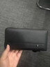 滕閣廂 錢(qián)包男士長(cháng)款卡包銀行卡證件包大容量時(shí)尚鎖扣手拿包零錢(qián)手機包 黑色 曬單實(shí)拍圖