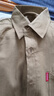 100%純棉高檔寬松版春秋新款襯衫男士休閑工裝襯衣純色長(cháng)袖外套 6928長(cháng)袖兩件裝】灰綠色+卡其色 L (110-130斤） 曬單實(shí)拍圖