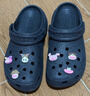 卡駱馳（CROCS）白鹿同款經(jīng)典閃耀云朵洞洞鞋女士休閑鞋沙灘鞋|207241 黑色-001 40 (260mm) 曬單實(shí)拍圖