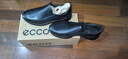 愛(ài)步（ECCO）男鞋休閑鞋春夏款透氣舒適豆豆鞋 511744黑色 41(建議正碼正拍) 曬單實(shí)拍圖
