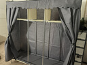 樂(lè )愛(ài)家簡(jiǎn)易衣柜加粗鋼管出租房布衣柜家用宿舍衣柜臥室全鋼架結構衣櫥 曬單實(shí)拍圖