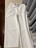 逸陽(yáng)（ESE-Y）耐皺鈦金棉九分小直筒褲女2026春新款高腰通勤休閑褲 白色 27 曬單實(shí)拍圖