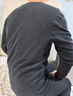 海瀾之家保暖內衣男士秋衣秋褲男100%純棉抗菌防螨秋冬季內衣圓領(lǐng)保暖套裝 100%純棉抗菌防螨-黑色 3XL /185(體重170-190斤) 曬單實(shí)拍圖