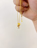 央創(chuàng  )時(shí)尚中國黃金送媽媽生日禮物母親節實(shí)用長(cháng)輩平安扣玉吊墜項鏈女士禮物 曬單實(shí)拍圖