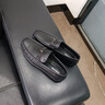 奧康男士豆豆鞋春季2025新款商務(wù)男鞋低幫薄款休閑皮鞋男一腳蹬懶人鞋 黑色【皮鞋碼】 41 曬單實(shí)拍圖
