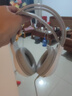 狼蛛（AULA）S605電腦頭戴式耳機 游戲耳機耳麥 網(wǎng)吧電競吃雞筆記本重低音有線(xiàn)聽(tīng)聲辯位 S605典雅白【USB+雙3.5接口】 無(wú)規格 曬單實(shí)拍圖