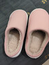 趣藝防水棉拖鞋女冬季居家室內防滑軟底舒適保暖抗寒情侶外穿棉拖 粉色 【防水防滑】 38-39 曬單實(shí)拍圖