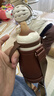 世喜嬰兒保溫杯小月齡316L不銹鋼吸管水杯保溫奶瓶棕杯套+鴨嘴6-12月 曬單實(shí)拍圖