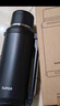 蘇泊爾（SUPOR）保溫壺大容量不銹鋼72小時(shí)暖水壺熱水瓶戶(hù)外旅行壺便攜車(chē)載杯子 儒雅黑1.5L約3斤水【升級316L不銹鋼+背帶】 曬單實(shí)拍圖
