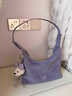 南風(fēng)Chio2nd盈春紫氣托特包包女2026新款慵懶hobo單肩腋下斜挎包 夢(mèng)幻紫 今日拍下送小狗掛件一個(gè) 曬單實(shí)拍圖