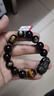石玥珠寶14mm金眼天然黑曜石手串虎眼石本命年貔貅水晶手鏈男女士款禮物 曬單實(shí)拍圖