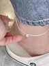傾愛(ài)925銀滿(mǎn)天星腳鏈女款時(shí)尚輕奢設計簡(jiǎn)約百搭腳環(huán)生日禮物送女友 曬單實(shí)拍圖