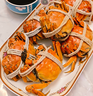 【活蟹】湖鮮陽(yáng)澄大閘蟹公4.2-4.5兩 母3.0-3.3兩4對8只新春過(guò)年送禮螃蟹海鮮禮盒裝 曬單實(shí)拍圖