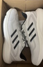阿迪達斯（adidas）男女運動(dòng)鞋耐磨減震透氣潮流休閑跑步鞋 亮白/一號黑/淺灰 40.5 曬單實(shí)拍圖