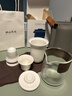 南山先生 便攜茶具玻璃功夫茶具陶瓷辦公旅行茶具日式茶具套裝快客杯 經(jīng)緯旅行套裝_禪風(fēng)白 曬單實(shí)拍圖