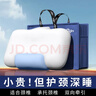 Huadn日本頸椎枕頭護頸枕睡眠頸椎病深度睡眠專(zhuān)用記憶棉枕頭記憶枕芯 淺藍色-頸椎專(zhuān)用 單只 曬單實(shí)拍圖