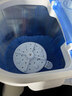長(cháng)虹迷你洗衣機小型半全自動(dòng)內衣內褲家用單桶洗衣機洗脫一體母嬰兒童學(xué)生宿舍出租房公寓洗襪子神器 透明藍4.5KG【升級】金鉆電機+藍光除菌+瀝水籃 曬單實(shí)拍圖