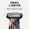 MSSM適用蘋(píng)果手表表帶apple iwatch S11/10/9/8/Se3/Ultra3尼龍編織回環(huán)表帶磁吸【黑色】44/45/46/49 曬單實(shí)拍圖