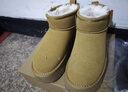 拉夏貝爾（La Chapelle）女鞋雪地靴女冬季新款加絨保暖蓄溫短筒休閑棉鞋女-002 駝色 38 曬單實(shí)拍圖