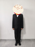 衣諾坊兒童西服套裝演出服黑色西裝男童主持人禮服 黑色套裝  160碼 曬單實(shí)拍圖