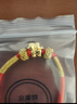 中國黃金（CHINA GOLD）馬年本命年黃金手鏈女足金轉運珠紅繩生日禮物送女友老婆結婚紀念 【馬上有?！勘久昱慷Y物足金護身符紅手繩送老婆 曬單實(shí)拍圖