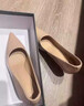 達芙妮裸色高跟鞋女2026新款春季氣質(zhì)法式通勤女鞋漆皮淺口尖頭單鞋女 裸色【4cm跟高】 37 曬單實(shí)拍圖