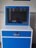 中豫鋼騰移動(dòng)防塵工業(yè)PC機柜監控電腦柜數控車(chē)間防盜pc工控機柜主機保密柜 灰白色 適配24寸及以下顯示器 曬單實(shí)拍圖