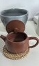 覓陶建水紫陶茶壺復燒漢瓦壺泡茶壺李昊全純手工素壺大口石瓢壺精品 復燒漢瓦壺180ml（送藤墊） 180ml 曬單實(shí)拍圖
