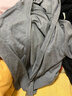 KBNE格雷系連帽全羊毛灰色針織開(kāi)衫女2025年秋季新款拉鏈毛衣外套 灰色 S 曬單實(shí)拍圖
