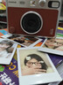 INSTAX富士instax立拍立得 一次成像相機 mini Evo 單機標配 棕色 曬單實(shí)拍圖
